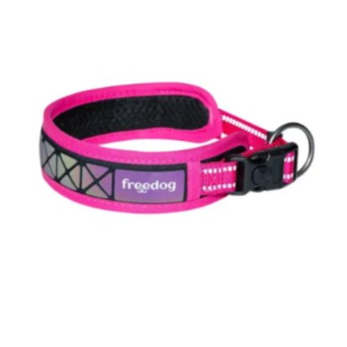 Freedog Boreal Reflective Collar for Dogs - Fuchsia-Pink Large