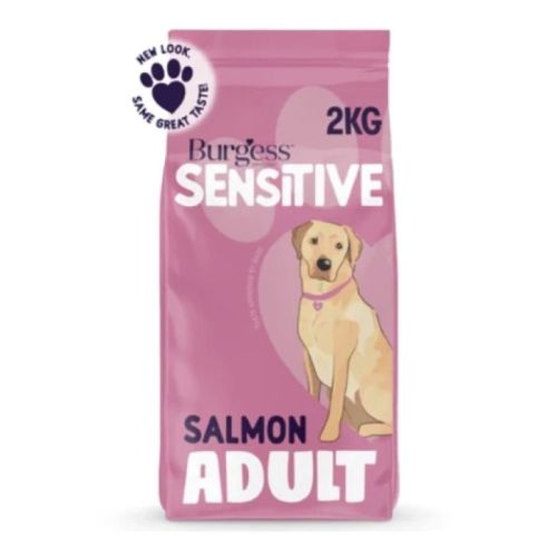 Burgess Sensitive Adult Salmon Dry Dog Food 2Kg