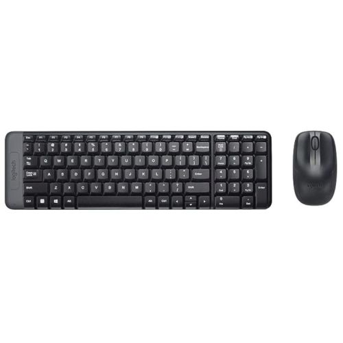 Logitech MK220 Wireless Keyboard With Mouse - Black