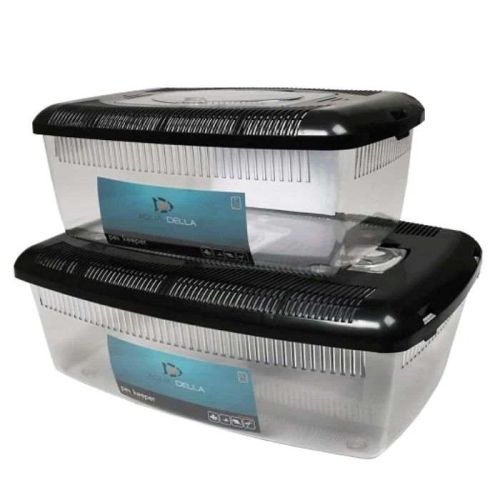 Aqua D'Ella Pet Keeper Low Rim Box Black 39X25X16Cm