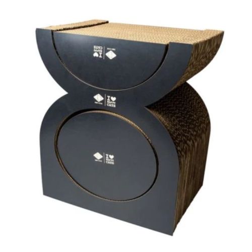 D&D Home I Love Happy Cats Faye Cardboard Scratcher Playground Set