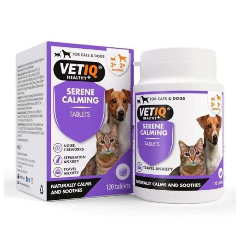 VetIQ Serene Calming for Cats & Dogs 120 Tablets