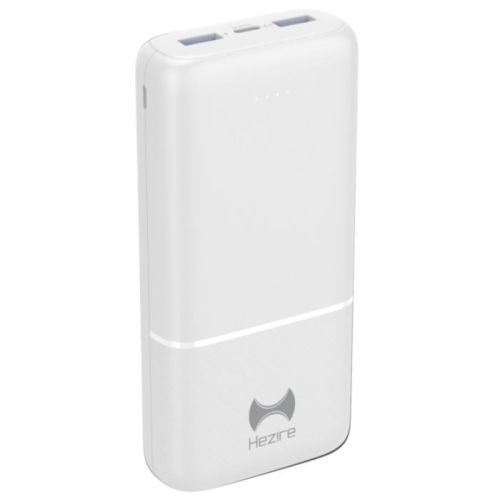Hezire HPower Prime 20,000 mAh Type-C PD20W & QC3.0 Power Bank, White - HEZ-PB20K-PRIW  (UAE Delivery Only)