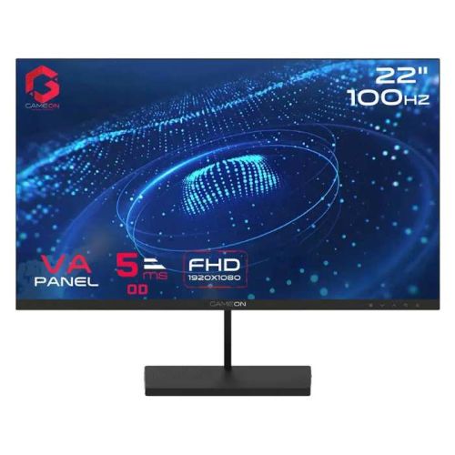GameOn 22inch FHD 1920X1080 Gaming Monitor, 100Hz, VA Panel, Anti-glare, 5ms, 2 x HDMI, 1 x VGA, Black - GB22F100