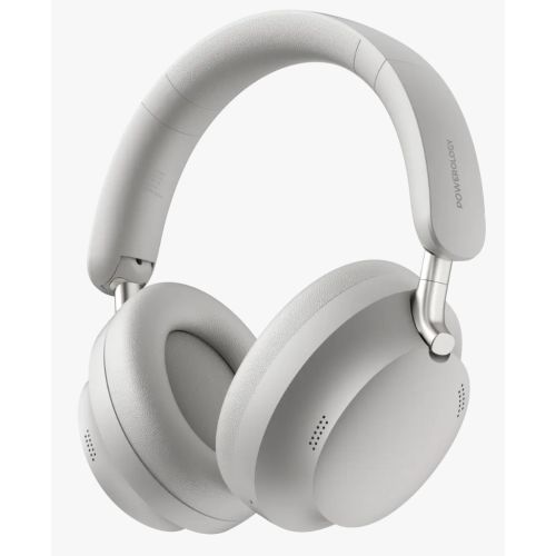 POWEROLOGY SOLIV, HYBRID ANC & ENC HEADPHONES- Grey