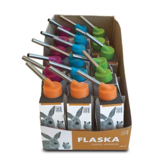M-Pets Flaska 100ml Drinking Bottle – Display Box Of 18pcs Mixed Colors