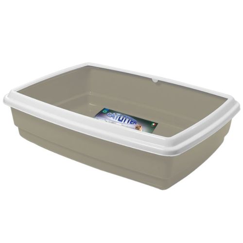 Georplast Jumbo Cat Litter Tray - Beige (Pack Of 2)