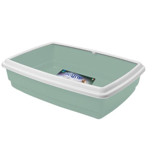 Georplast Jumbo Cat Litter Tray - Green (Pack Of 2)