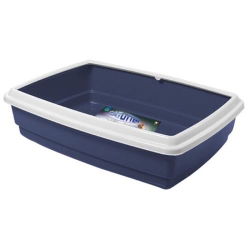Georplast Jumbo Cats Litter Tray - Navyblue (Pack Of 2)
