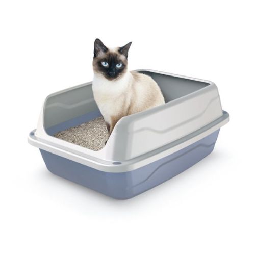 Georplast Sonic High Edge Cat Litter Tray Large (Pack Of 2)
