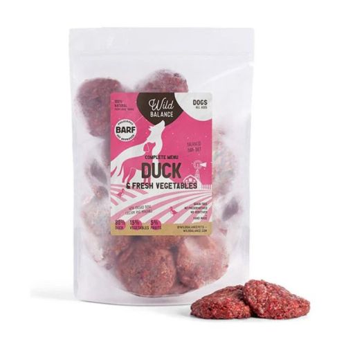 Wild Balance Complete BARF Menu Duck Raw Food for Dogs 1Kg