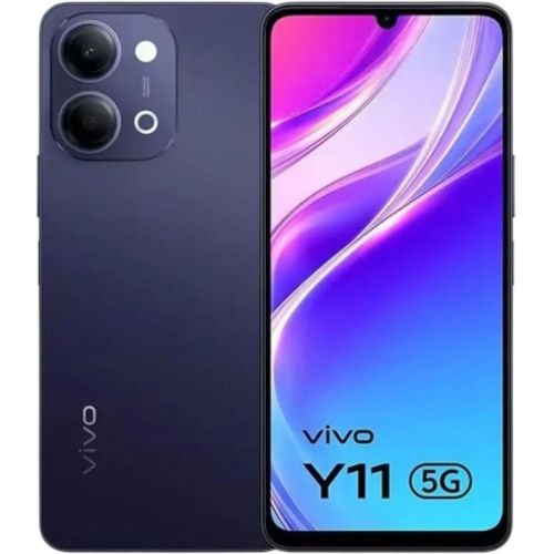 Vivo Y11, 128GB, 4GB, Dual Sim, 5G- Black  