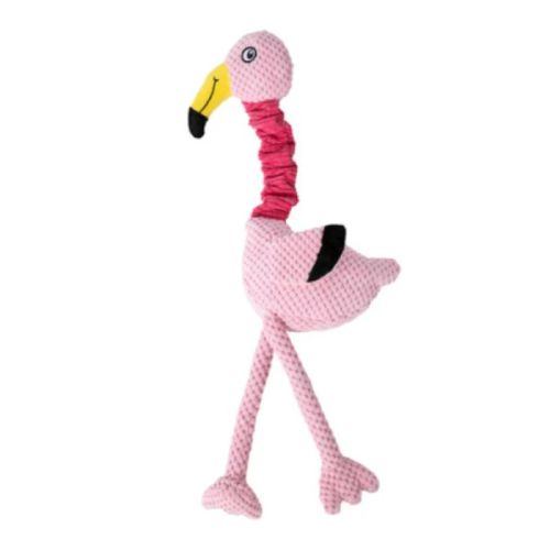 Freedog Flamingo Plush Dog Toy 