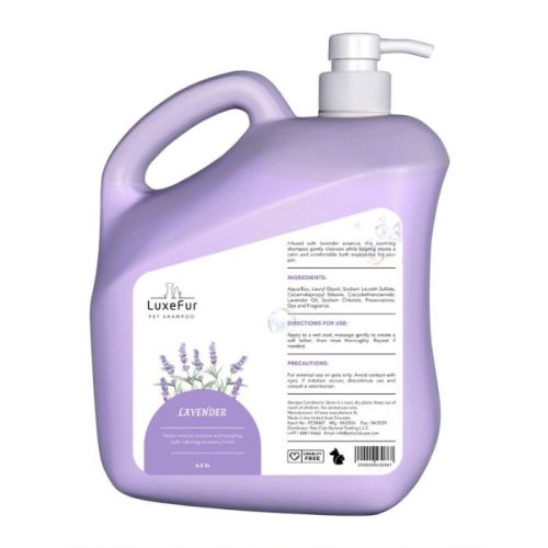 LuxeFur Luxury Pet Shampoo Gallon Lavender - 4.5L