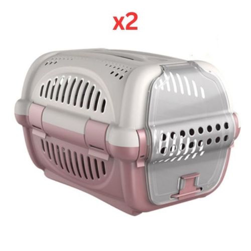 Georplast Rhino Pet Carrier - Pink (Pack of 2)