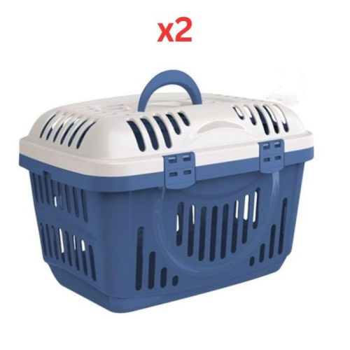 Georplast Rocket Pet Carrier - Navyblue (Pack of 2)