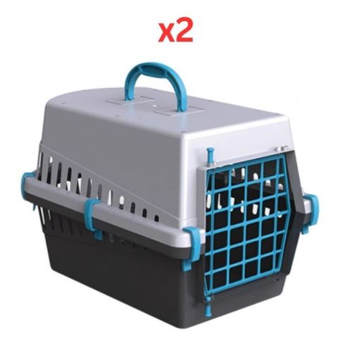 Georplast Transportino Pet Carrier - Blue (Pack of 2)