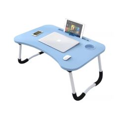Golden Wheat Foldable Laptop Table Blue