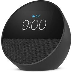 Amazon Echo Spot Smart Alarm Clock with Vibrant Sound + Alexa - Black