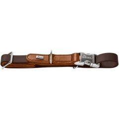 Hunter Wolmar Alu-Strong BioThane x Leather Dog Collar, Medium