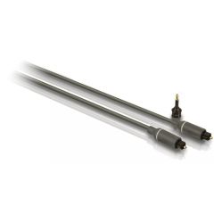 Philips Fiber Optic Audio Cable 1.5 M With 3.5 mm Adapter Grey- SWA4302S/10