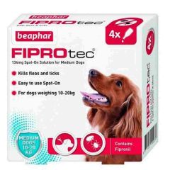 Beaphar Fiprotec For Medium Dog - 4 Pipettes