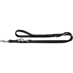 Hunter Double Training Dog Leash, Black