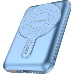 Promate Magnetic Wireless POWERMAG-10PRO Power Bank - POWERMAG-10PRO.BLUE (UAE Delivery Only)