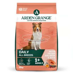 Arden Grange Daily All Breeds Adult Salmon & Rice Dry Dog Food 6Kg