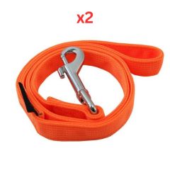 Puppia Neon Lead Orange Large (Pack of 2)