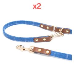 Pawsitiv Handmade Leash - Toby - Blue (Pack of 2)