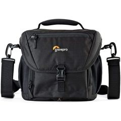 Lowepro Nova 170 AW. DSLR Shoulder Camera Bag for Pro DSLR with Attached 24 105mm Compact Photo, Black, 170 AW II, B073C73HDZ
