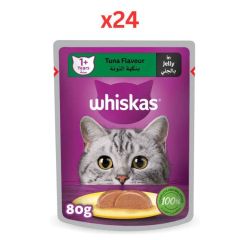 Whiskas Tuna Pouches Wet Cat Food 80G (Pack of 24)
