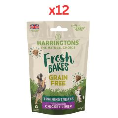Harringtons Fresh Bake Training Chicken Dog Treats 100g (Pack of 12)