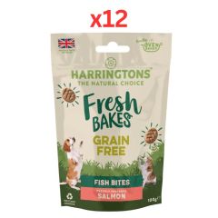 Harringtons Fresh Bake Salmon Dog Treats 100g (Pack of 12)