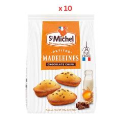 St Michel Mini Madeleines Chocolate Chips Sponge Cakes 10X175G