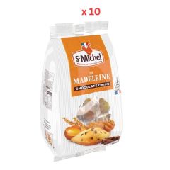 St Michel 10 Madeleines Chocolate Chips Sponge Cakes 10X250G