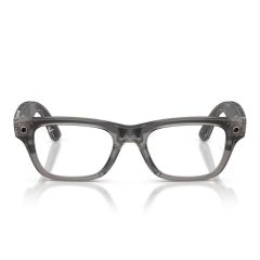Ray-Ban Meta Blayzer Gen 2 Matte Transparent Ice Grey Clear Lenses Smart Glasses 50Mm