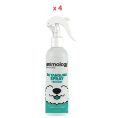 Animology Essentials Detangling Dog Spray 250ml (Pack Of 4)