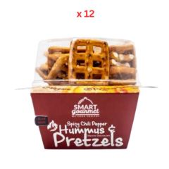 Smart Gourmet Spicy Chilli Pepper Hummus and Pretzels, 12X140G