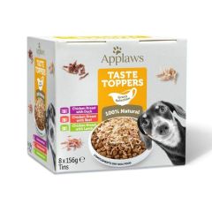 Applaws Taste Toppers in Gravy Chicken Selection Wet Dog Food 8 x 156g Tins