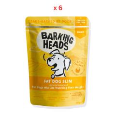 Barking Heads Fat Dog Slim Light Wet Dog Food 300g Pack Of 6