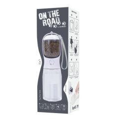 M-Pets On The Road 3in1 Water Bottle 600ml White