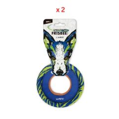 M-Pets Sprintpuff Frisbee Dog Toy Blue-Green Pack Of 2