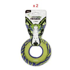 M-Pets Sprintpuff Frisbee Dog Toy Green-Purple Pack Of 2
