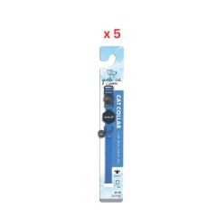 M-Pets Gentle Cat Collar Azure Blue Pack Of 5