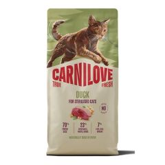 Carnilove True Fresh Duck For Sterilised Adult All Breeds Dry Cat Food 6kg