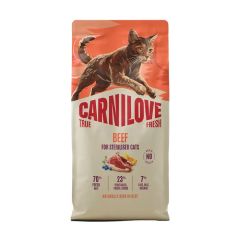 Carnilove True Fresh Beef For Sterilised Adult All Breeds Dry Cat Food 6kg
