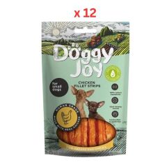 Doggy Joy Chicken Fillet Strips Dog Treats 55g Pack Of 12