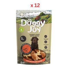 Doggy Joy Rabbit Ears with Duck Dog Treats 90g Pack Of 12
